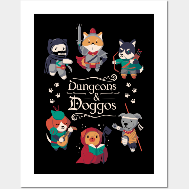 Dungeons & Doggos Wall Art by Domichan